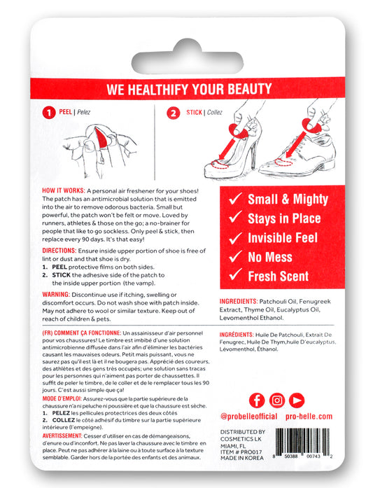 Shoe Deodorant Patch